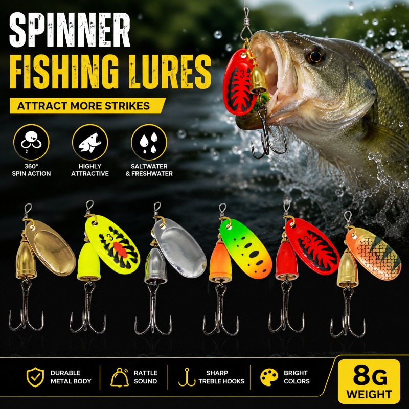 Fishing Lure Blade Bait - Visserij spinnerbait 8g metalen blad roterende