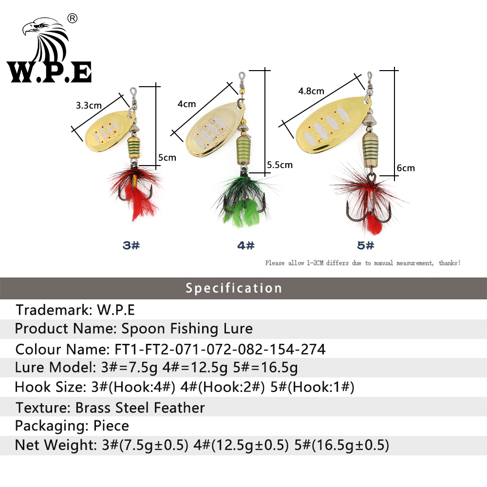 W.p.e Komodo Spinner Lokken 2  - Fishing Lure Spinnerbait recensie en prijs